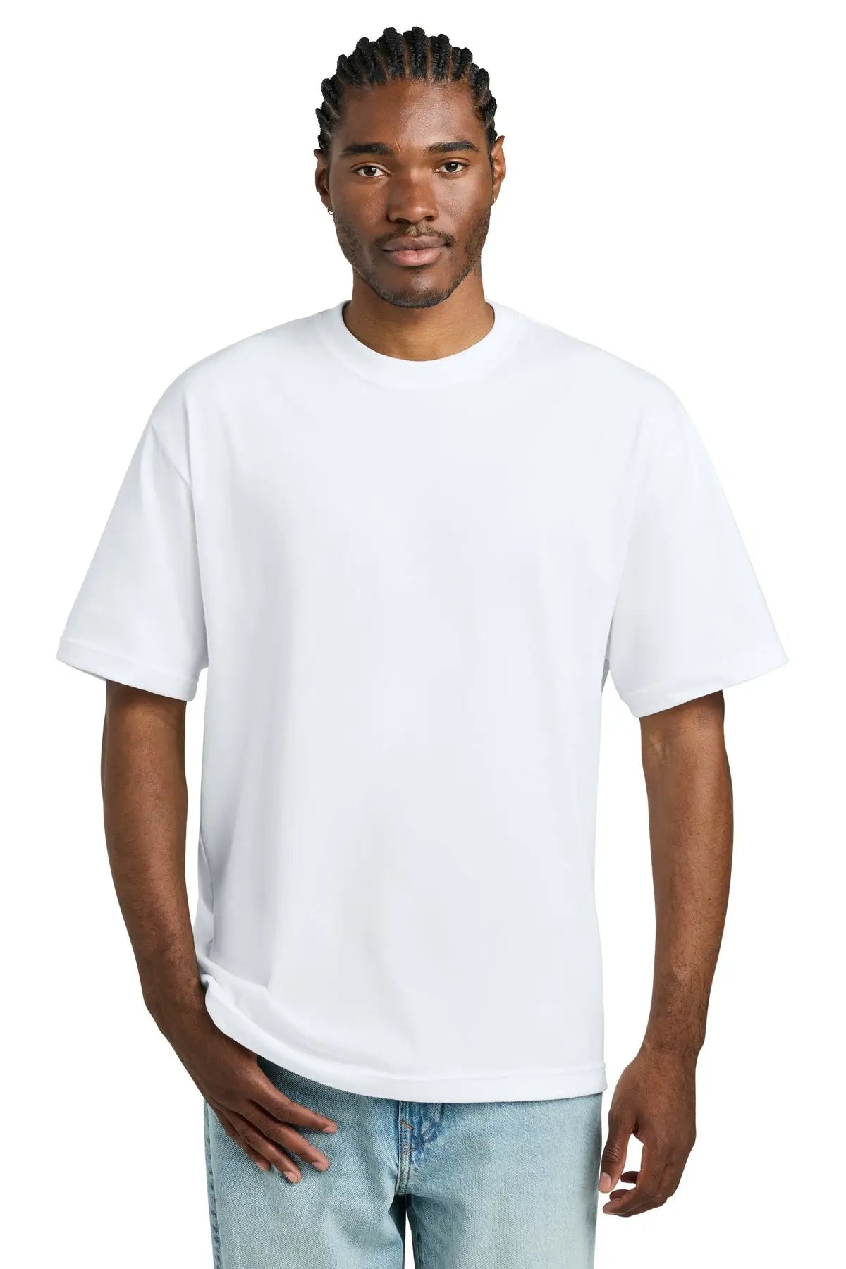 District Dt6065 Heavyweight Very Important Tee - White - Adult Xs