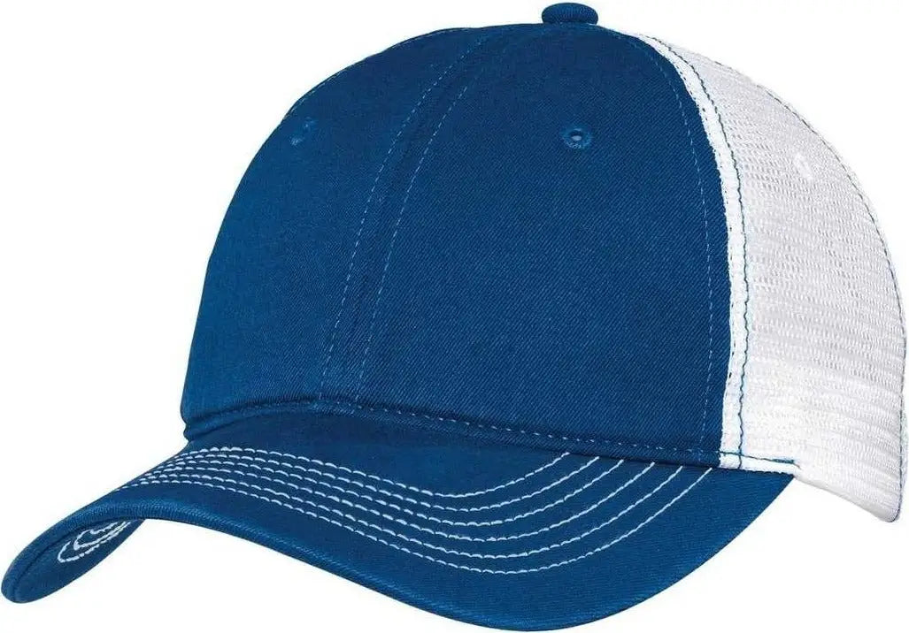District Dt607 Mesh Back Cap - Royal White