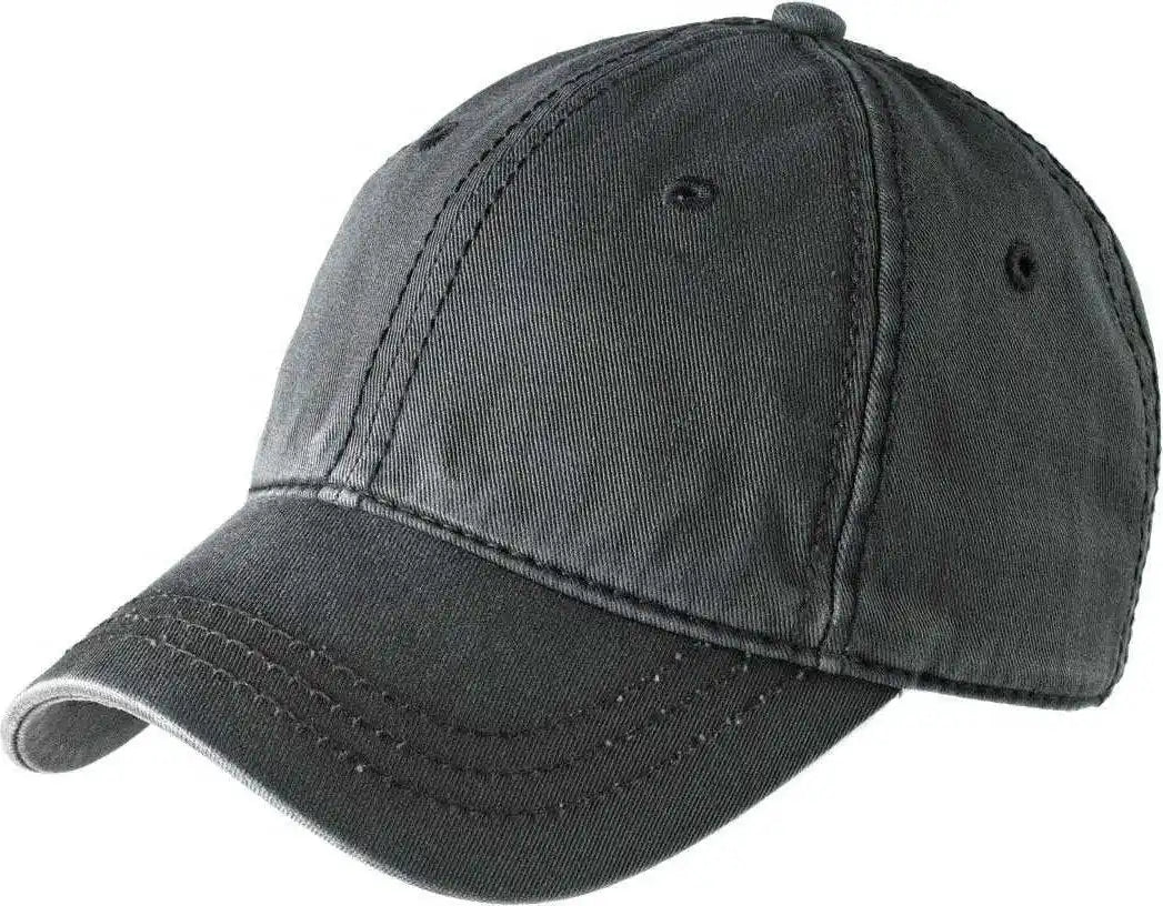District Dt610 Thick Stitch Cap Nickel Black Dark Gray / one Size Fits Most