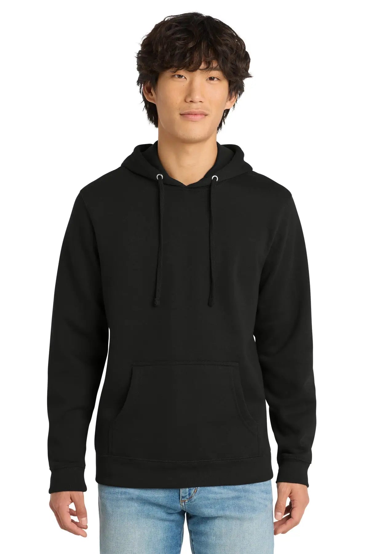 District Dt6100 V.i.t. Fleece Hoodie - Black - Adult Xs