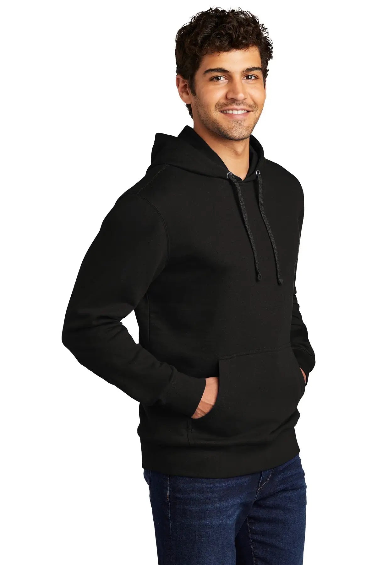 District Dt6100 V.i.t. Fleece Hoodie - Black