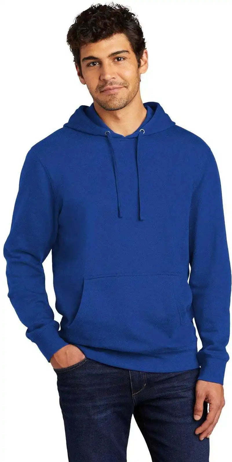 District Dt6100 V.i.t.fleece Hoodie Deep Royal