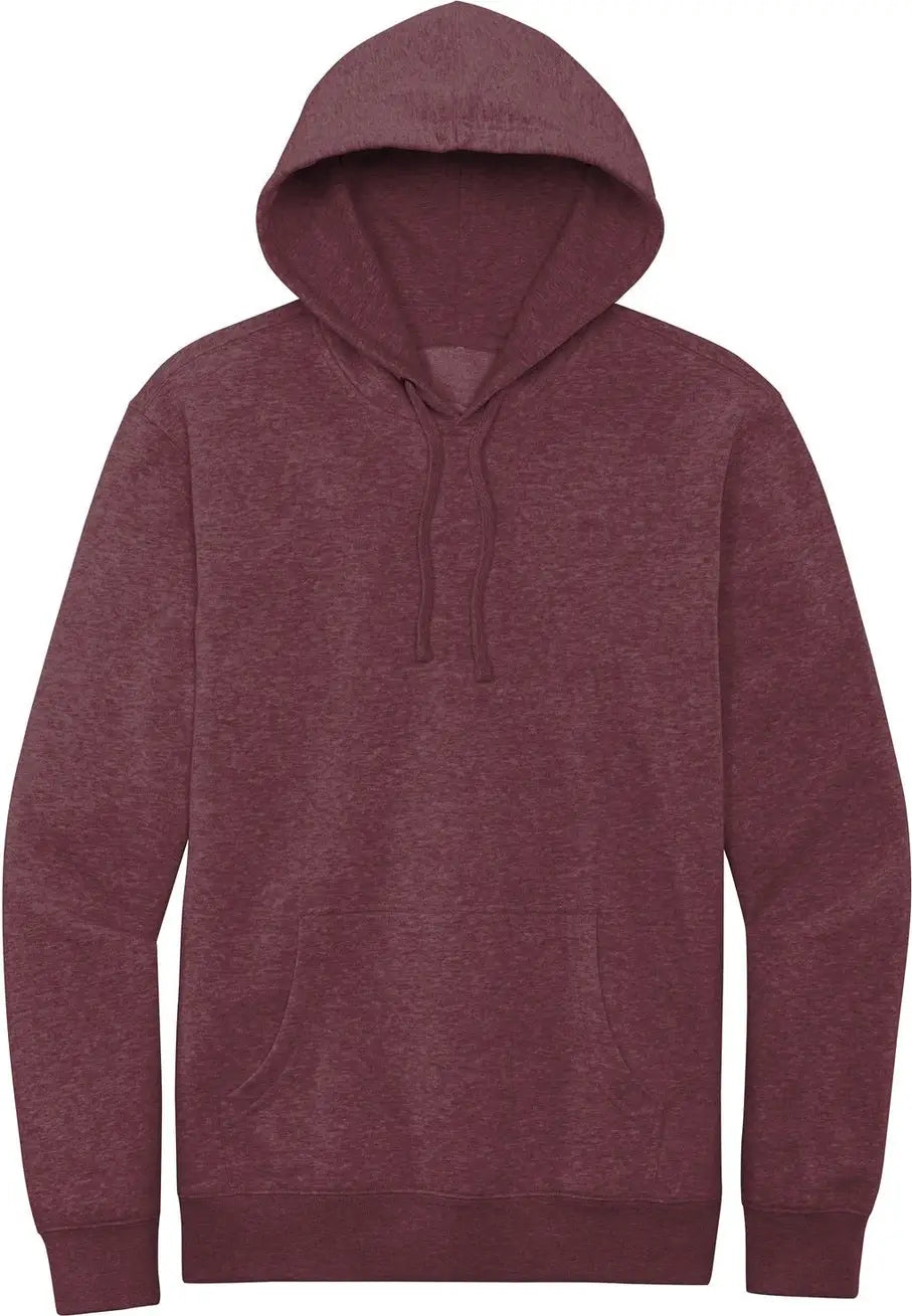 District Dt6100 V.i.t. Fleece Hoodie - Heathered Cardinal