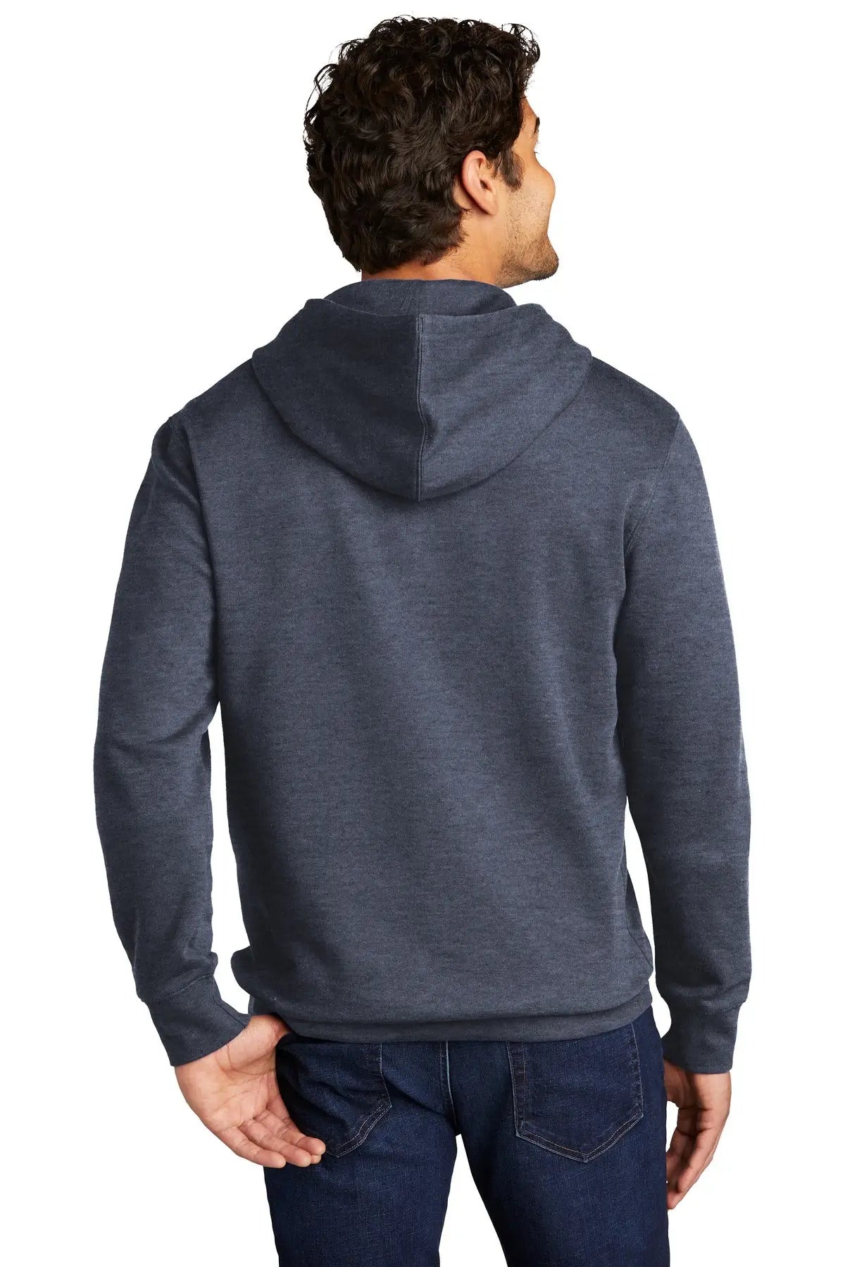 District Dt6100 V.i.t. Fleece Hoodie - Heathered Navy