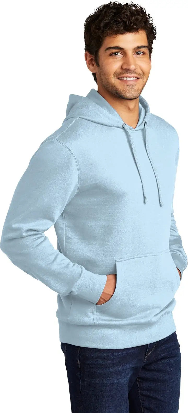 District Dt6100 V.i.t. Fleece Hoodie - Ice Blue
