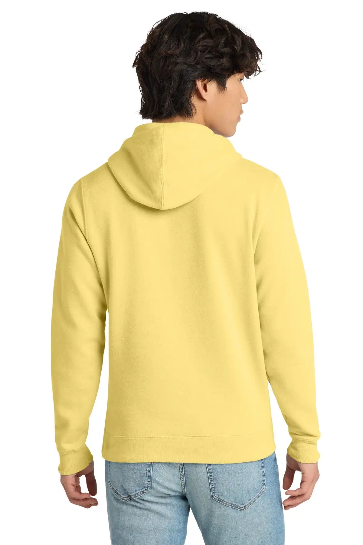 District Dt6100 V.i.t. Fleece Hoodie - Light Yellow