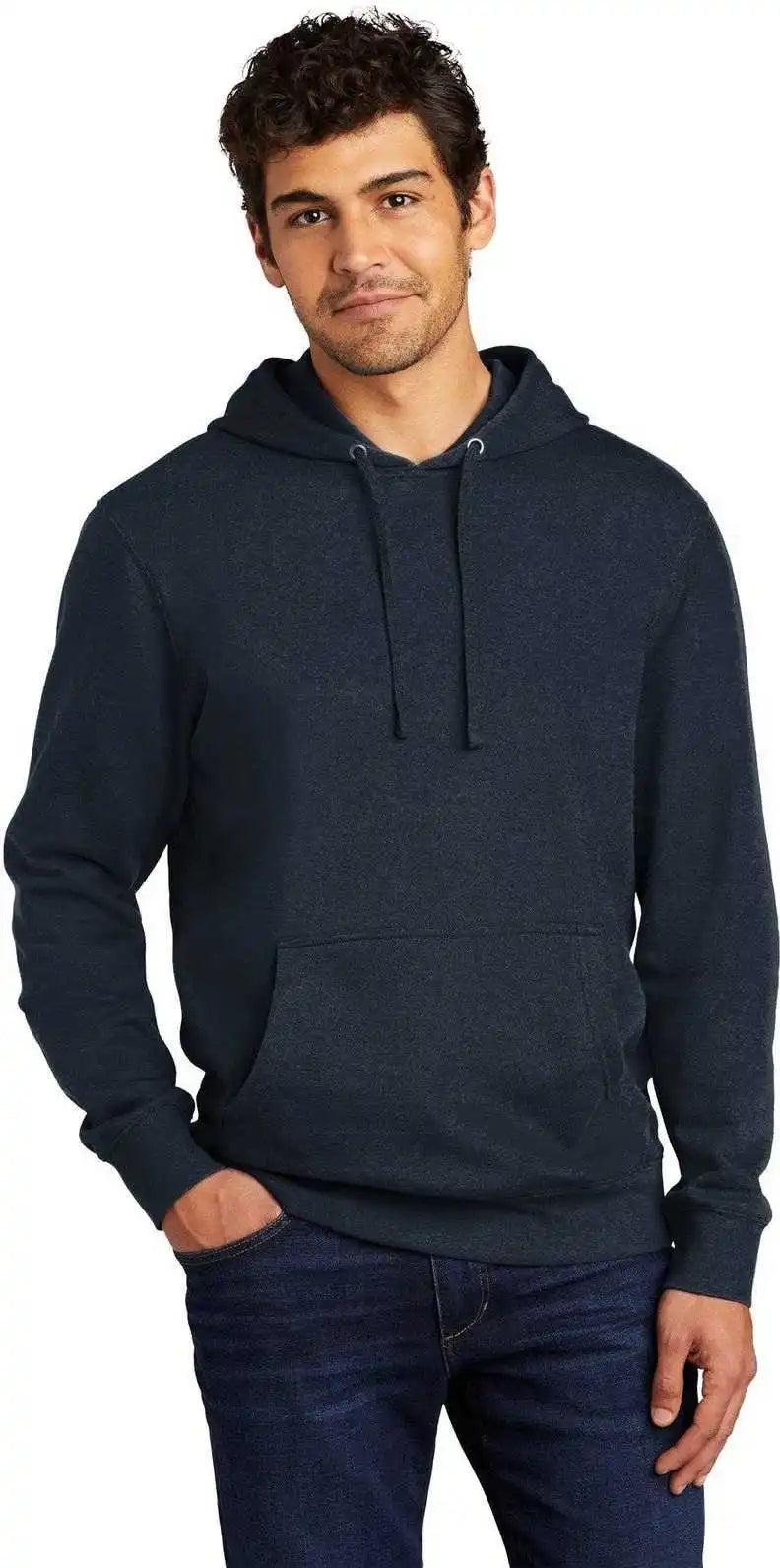 District Dt6100 V.i.t.fleece Hoodie New Navy