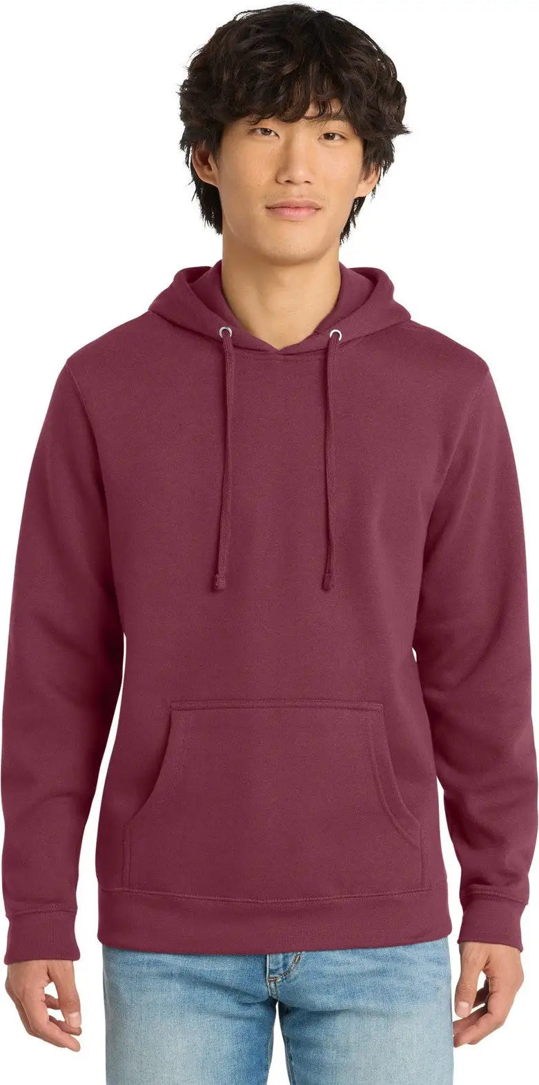 District Dt6100 V.i.t. Fleece Hoodie - Plum