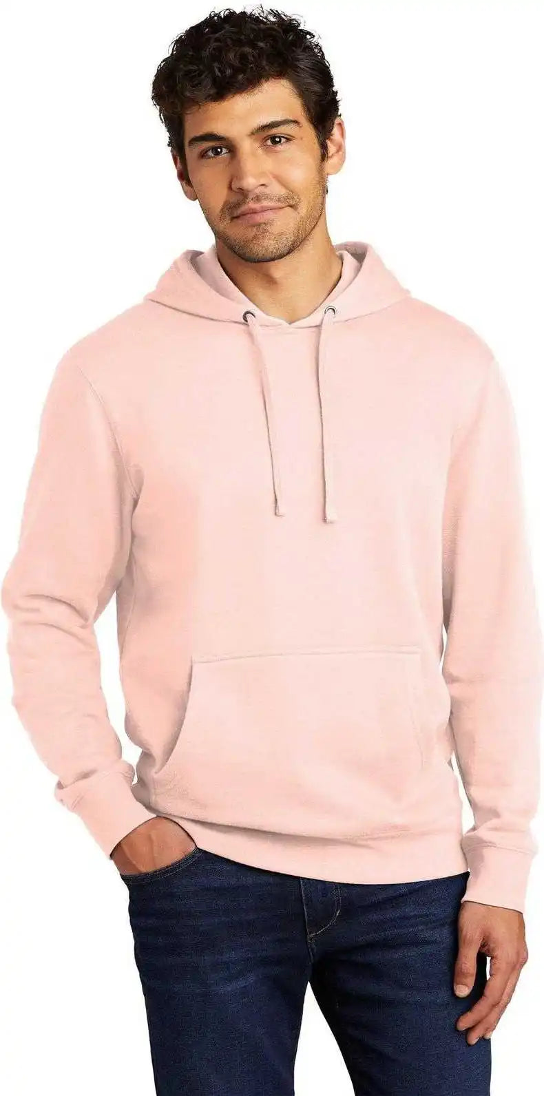 District Dt6100 V.i.t.fleece Hoodie - Rosewater Pink