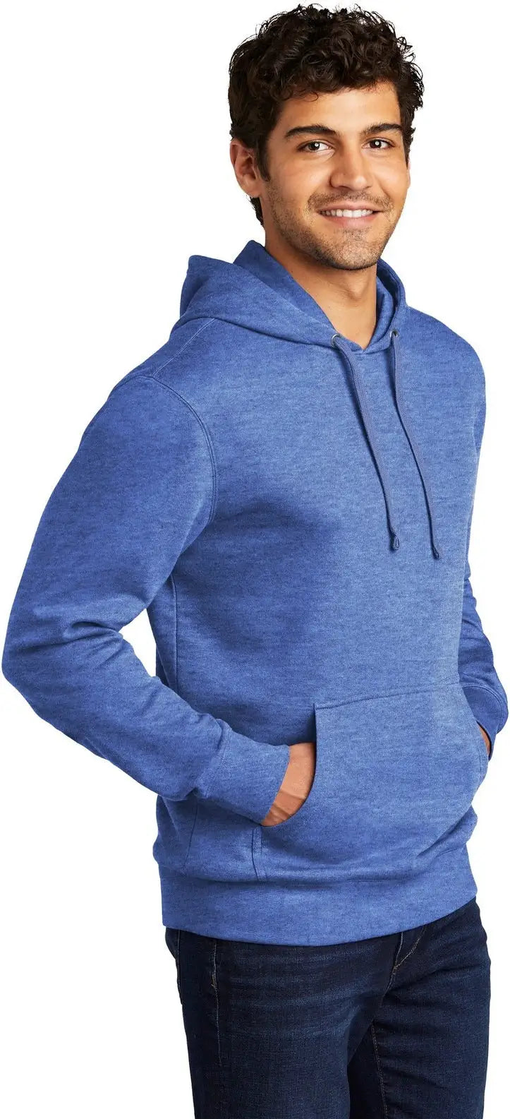 District Dt6100 V.i.t. Fleece Hoodie - Royal Frost
