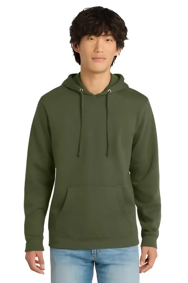District Dt6100 V.i.t. Fleece Hoodie - S. Green - Adult Xs