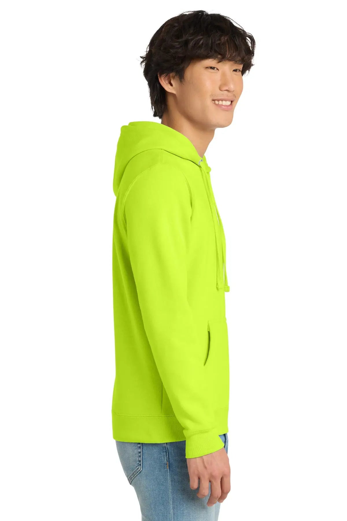 District Dt6100 V.i.t. Fleece Hoodie - S. Green