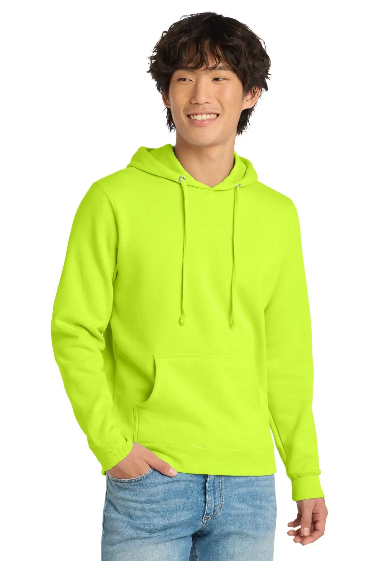District Dt6100 V.i.t. Fleece Hoodie - S. Green