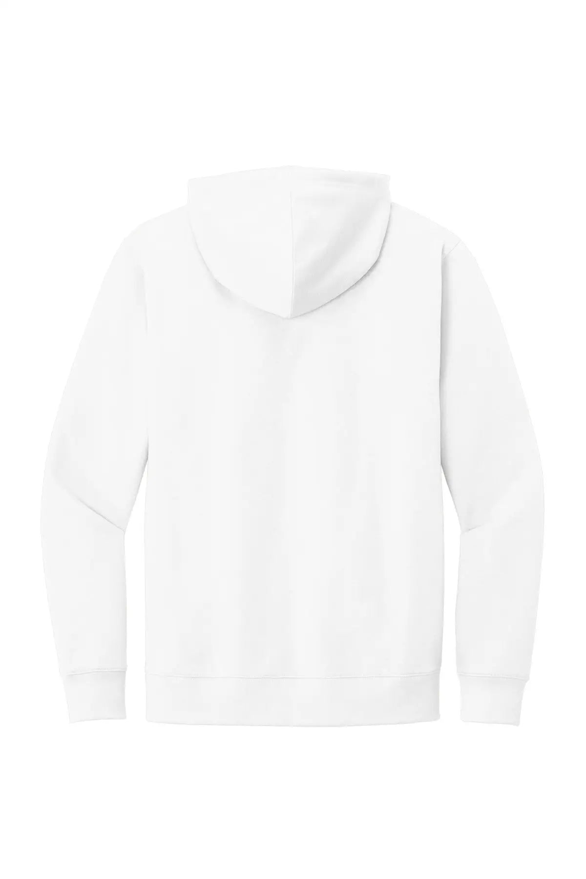 District Dt6100 V.i.t. Fleece Hoodie - White - Adult Xs