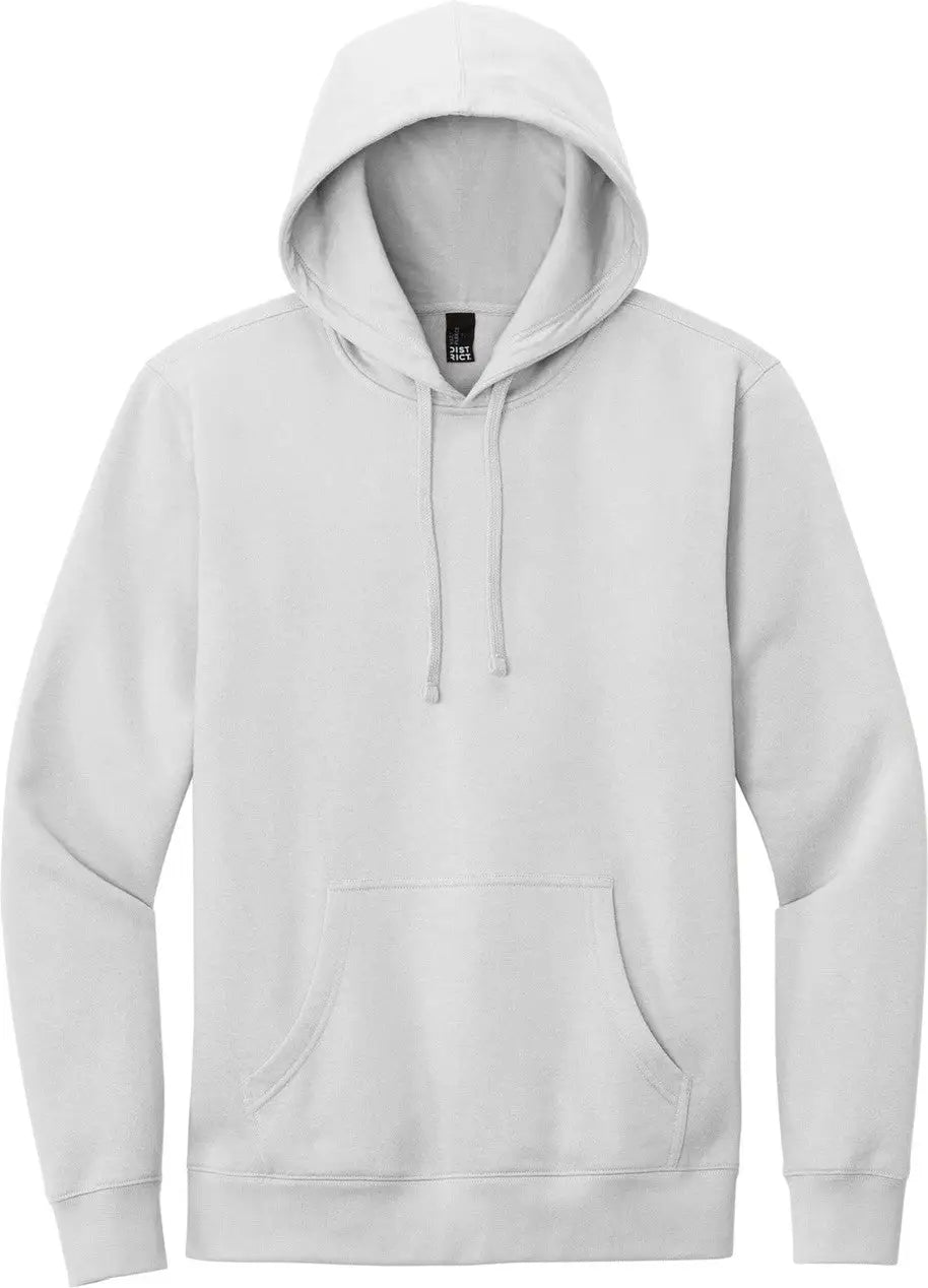 District Dt6100 V.i.t. Fleece Hoodie - White Smoke