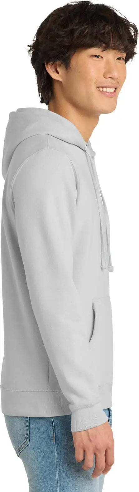 District Dt6100 V.i.t. Fleece Hoodie - White Smoke