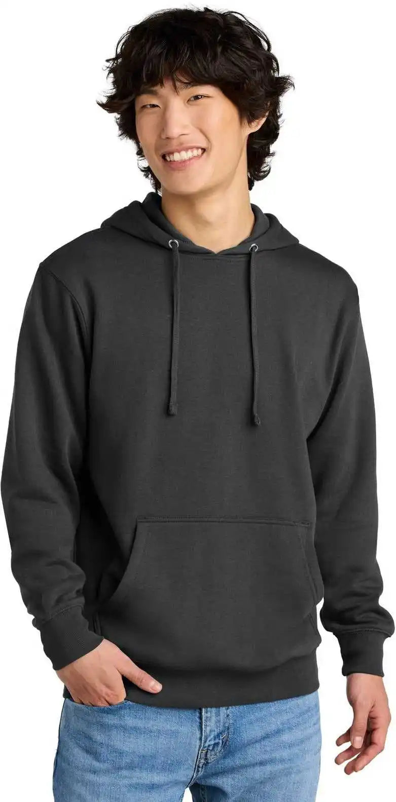 District Dt6100 Vit Fleece Hoodie - Charcoal