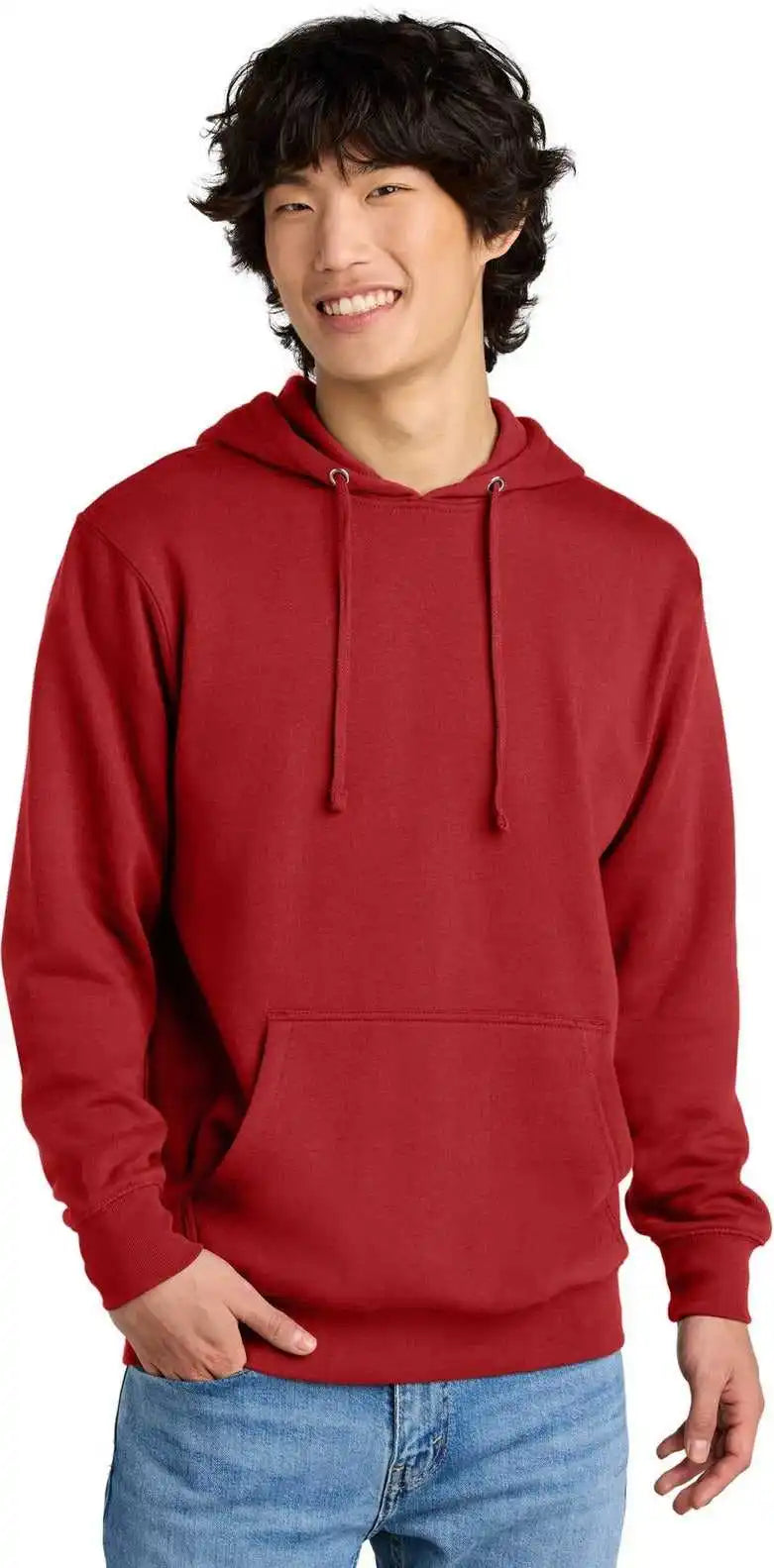 District Dt6100 Vit Fleece Hoodie - Classic Red