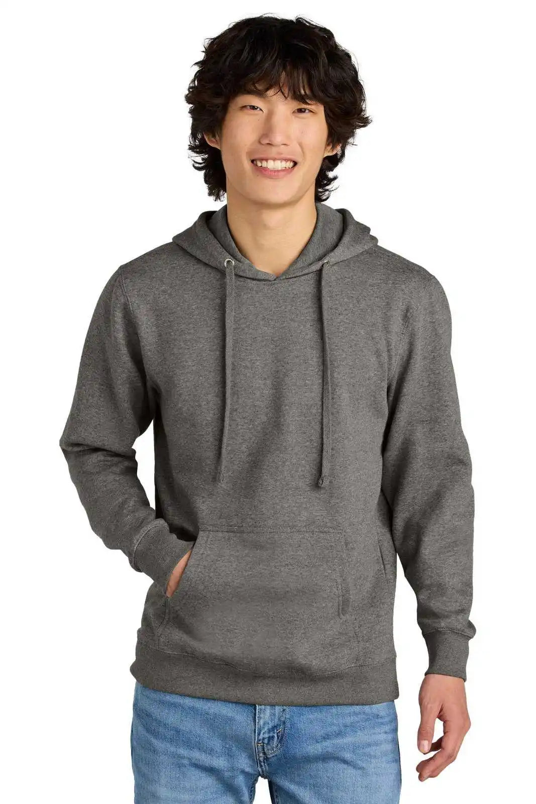 District Dt6100 Vit Fleece Hoodie - Grey Frost