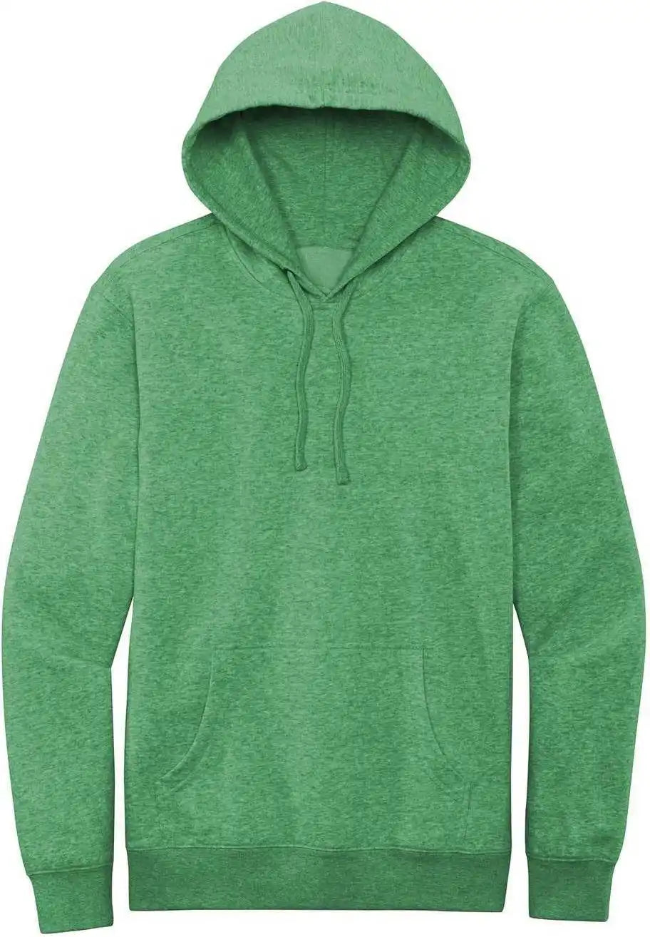 District Dt6100 Vit Fleece Hoodie Heathered Kelly Green