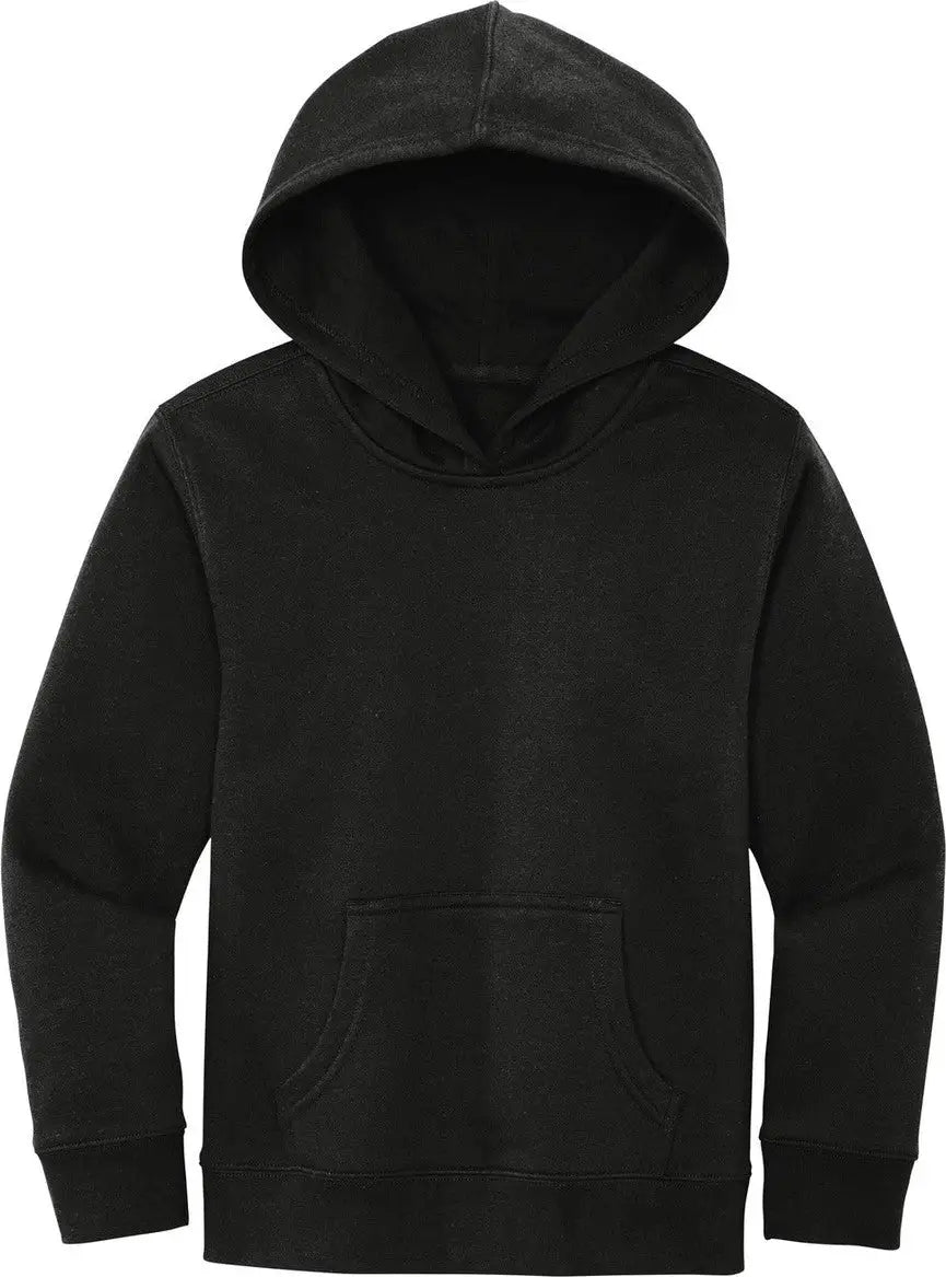 District Dt6100y Youth V.i.t. Fleece Hoodie - Black