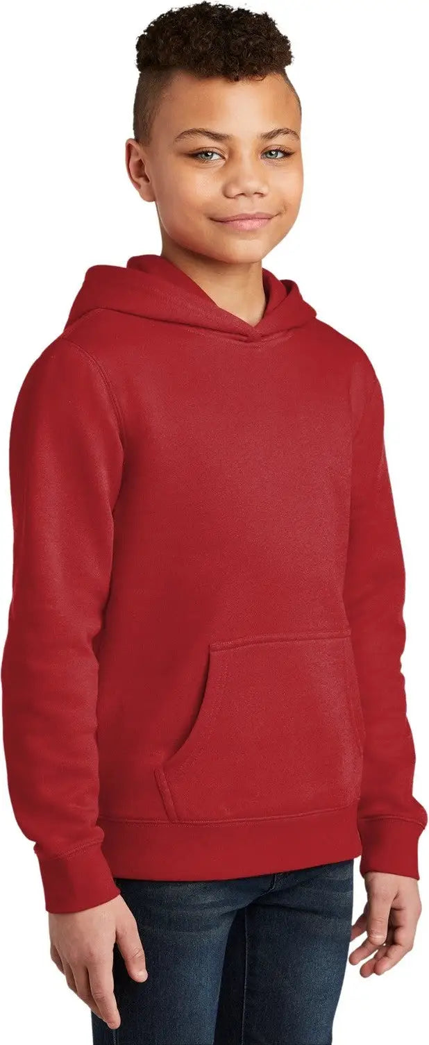 District Dt6100y Youth V.i.t. Fleece Hoodie - Classic Red