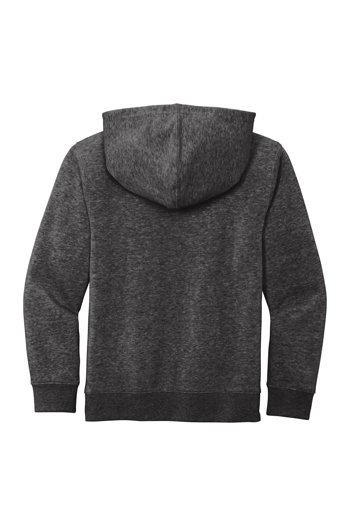 District Dt6100y Youth V.i.t. Fleece Hoodie - Heathered Charcoal - Xs