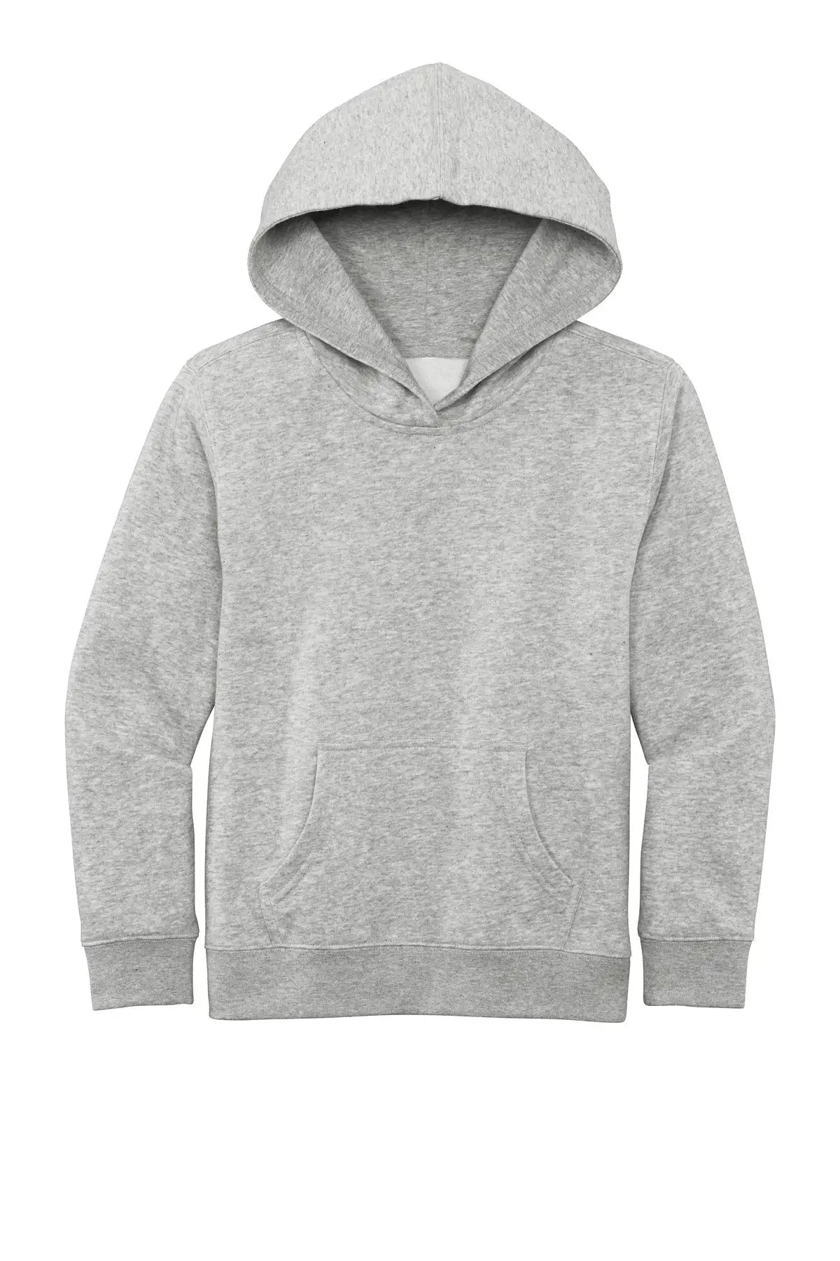 District Dt6100y Youth V.i.t. Fleece Hoodie - Light Heather Gray