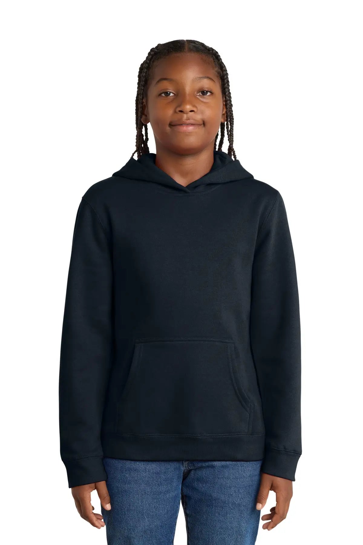District Dt6100y Youth V.i.t. Fleece Hoodie - New Navy
