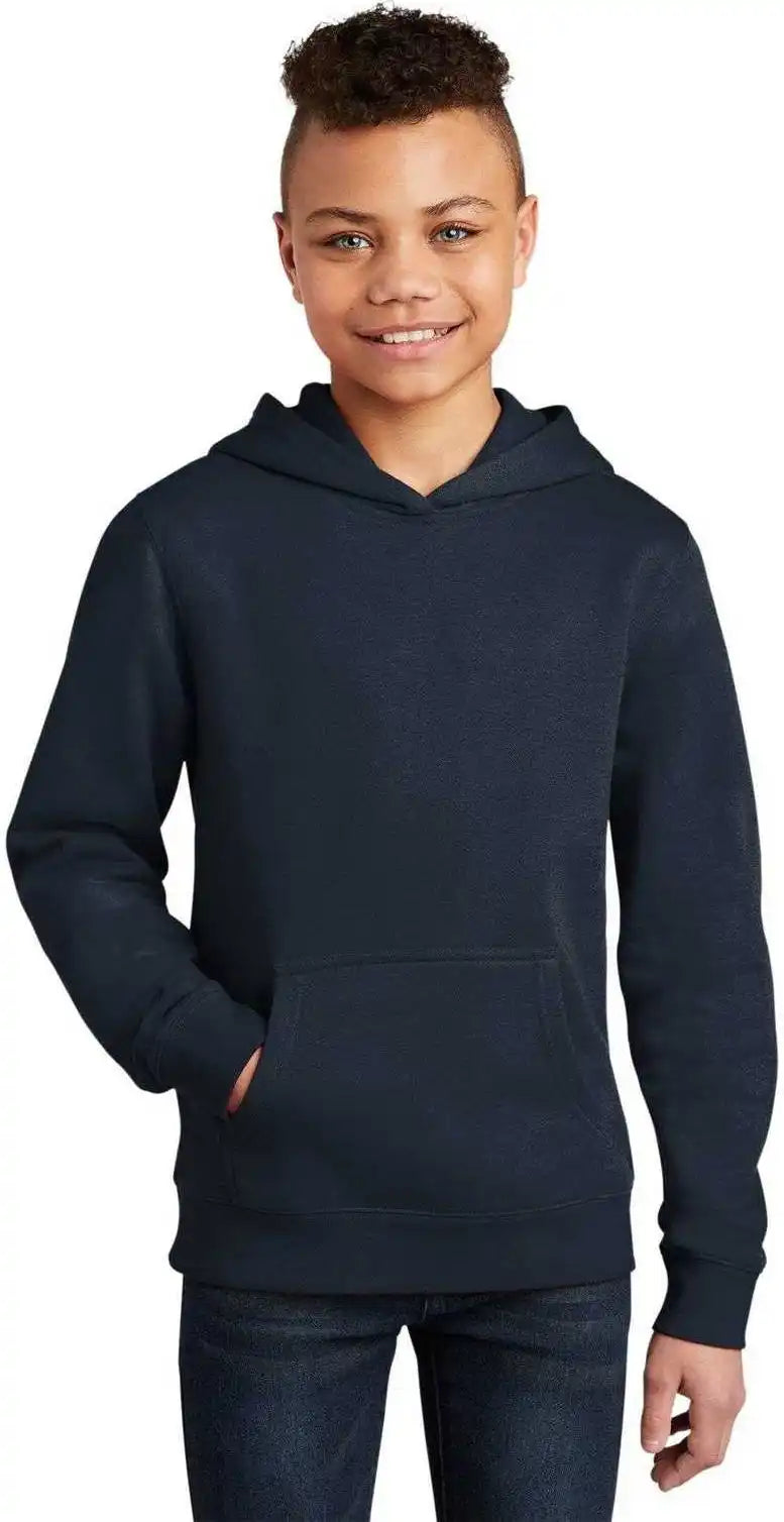 District Dt6100y Youth V.i.t.fleece Hoodie New Navy