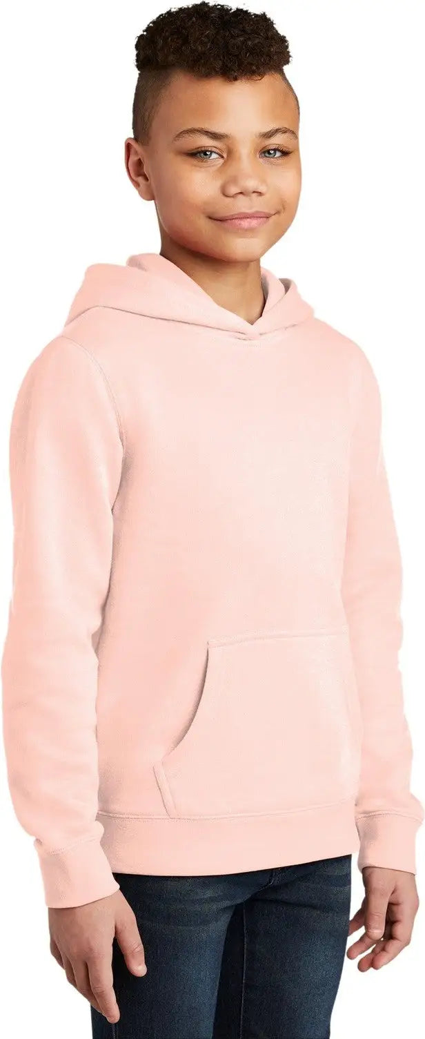 District Dt6100y Youth V.i.t. Fleece Hoodie - Rosewater Pink