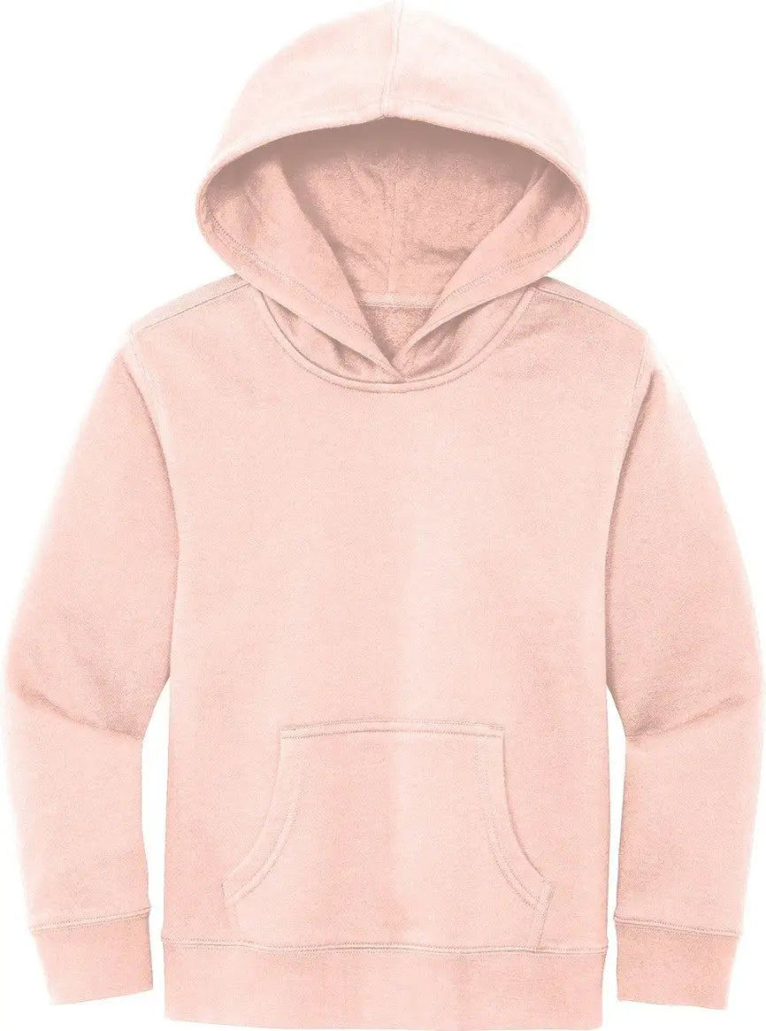 District Dt6100y Youth V.i.t. Fleece Hoodie - Rosewater Pink