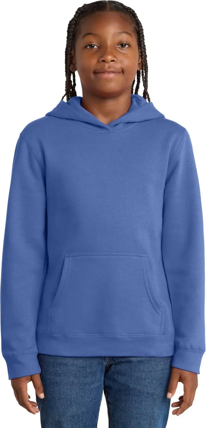 District Dt6100y Youth V.i.t. Fleece Hoodie - Royal Frost