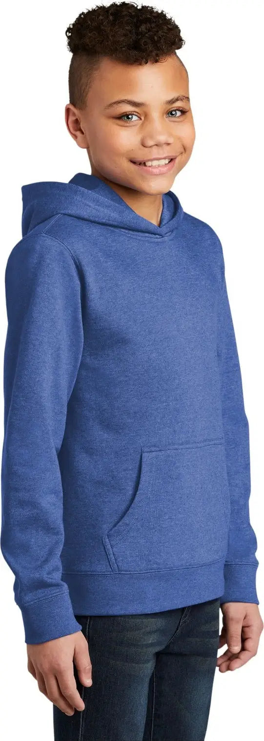 District Dt6100y Youth V.i.t. Fleece Hoodie - Royal Frost
