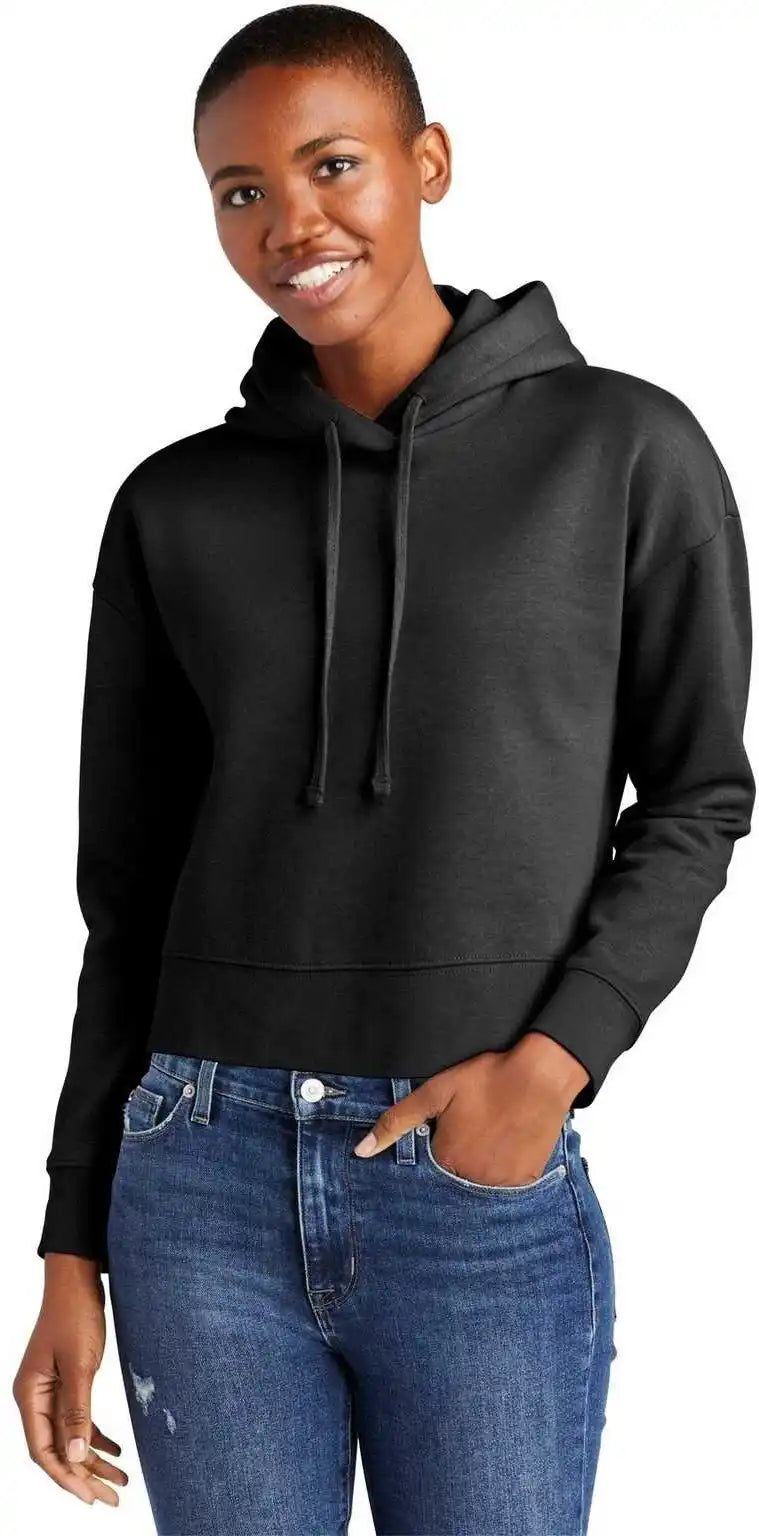 District Dt6101 Women’s Vit Fleece Hoodie Black