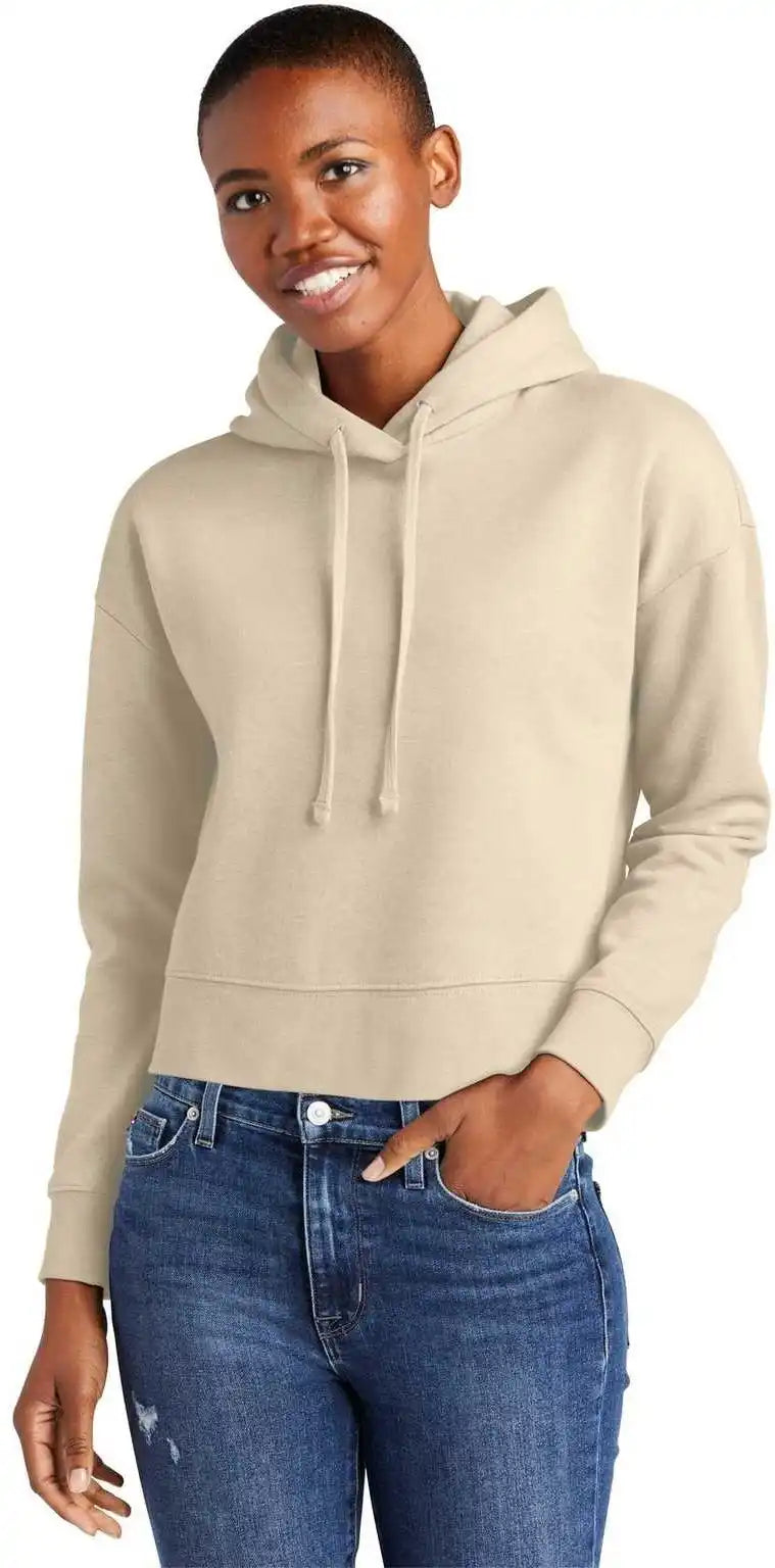 District Dt6101 Women’s Vit Fleece Hoodie - Gardenia