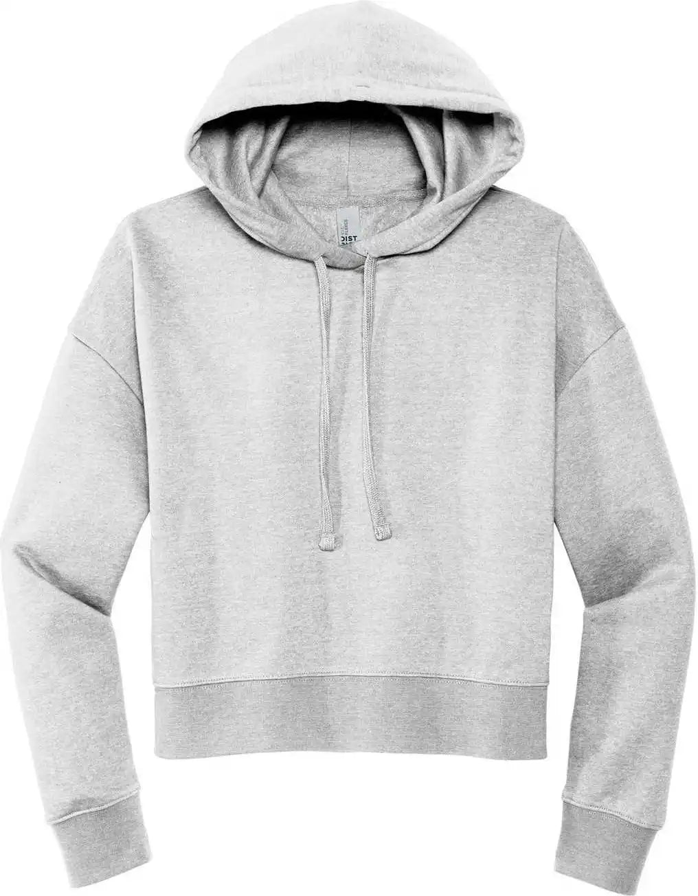 District Dt6101 Women’s Vit Fleece Hoodie Light Heather Grey