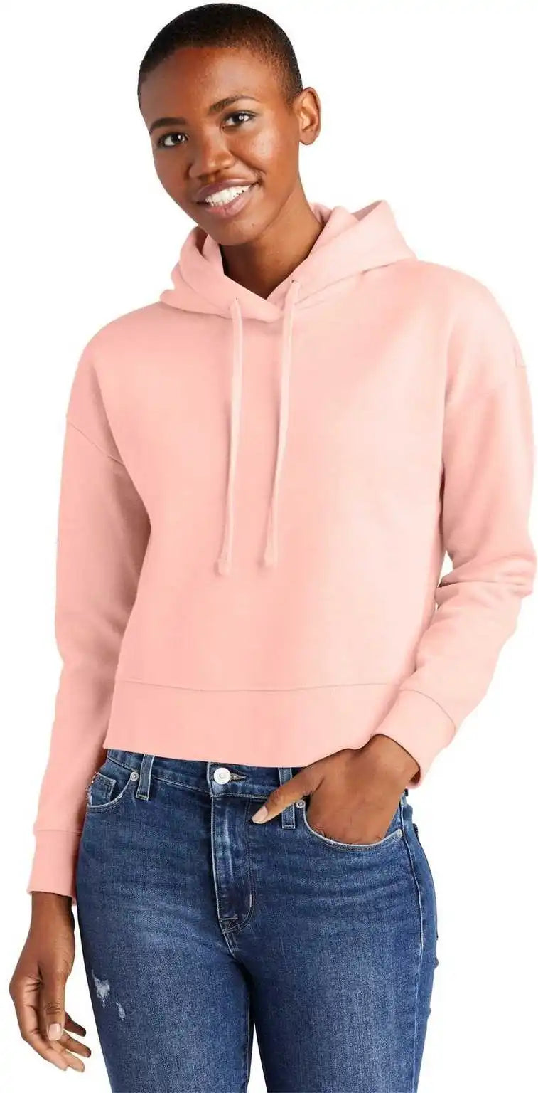 District Dt6101 Women’s Vit Fleece Hoodie Rosewater Pink