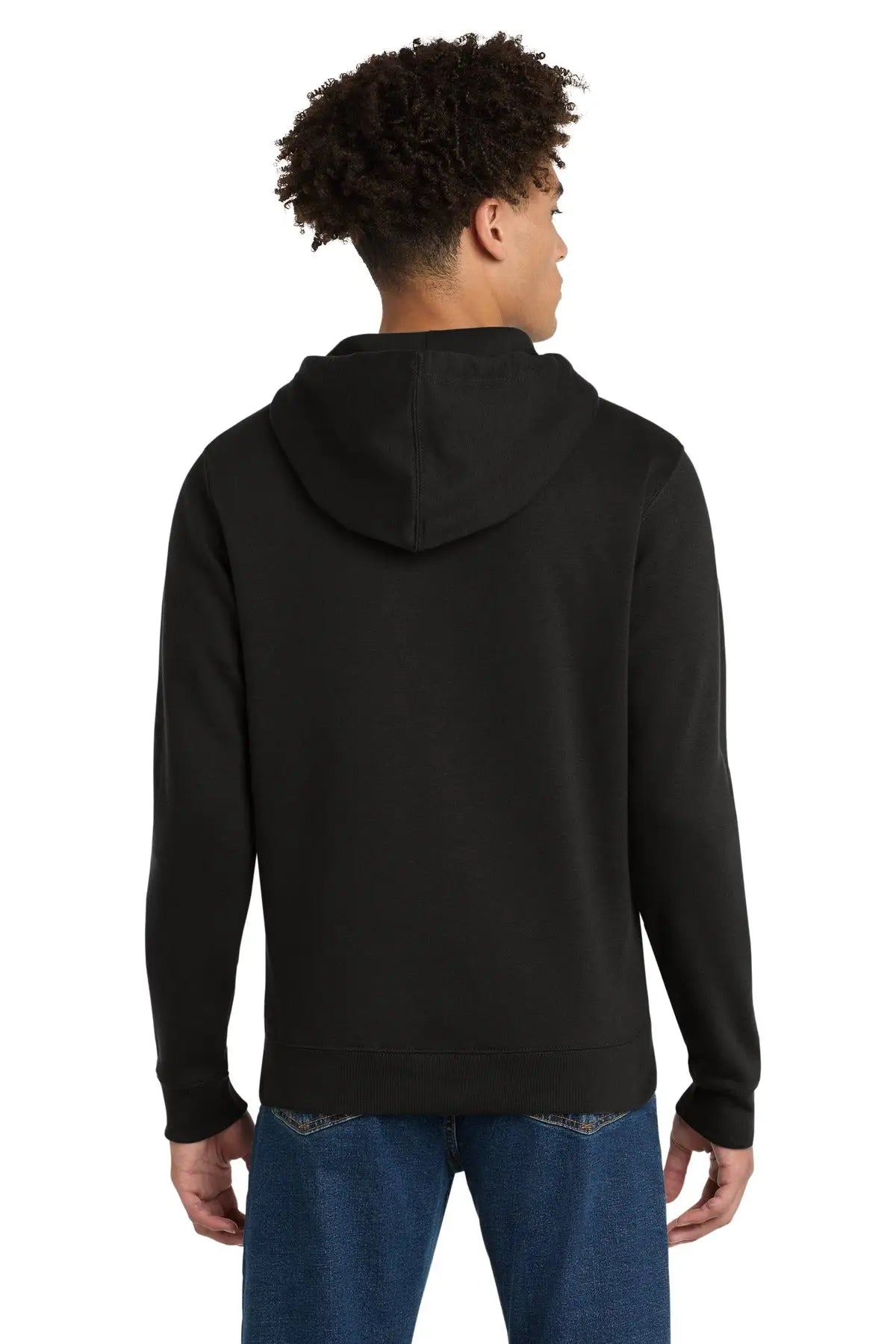 District Dt6102 V.i.t. Fleece Full-zip Hoodie - Black