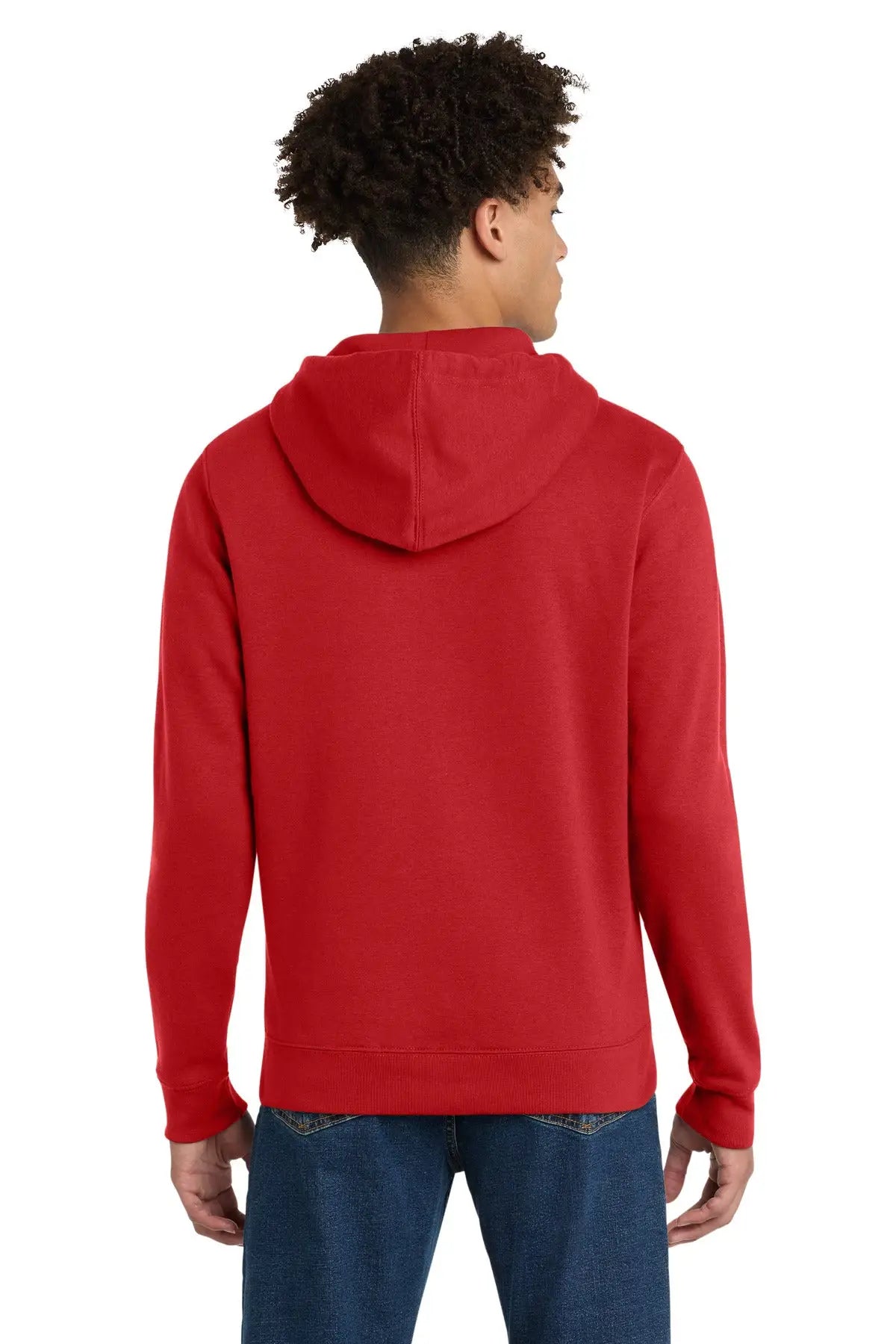 District Dt6102 V.i.t. Fleece Full-zip Hoodie - Classic Red