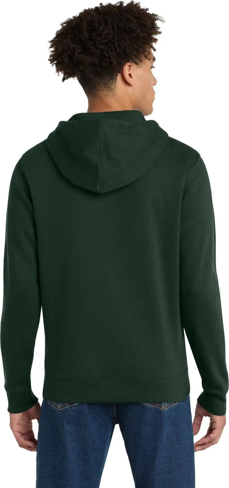 District Dt6102 V.i.t. Fleece Full-zip Hoodie - Forest Green