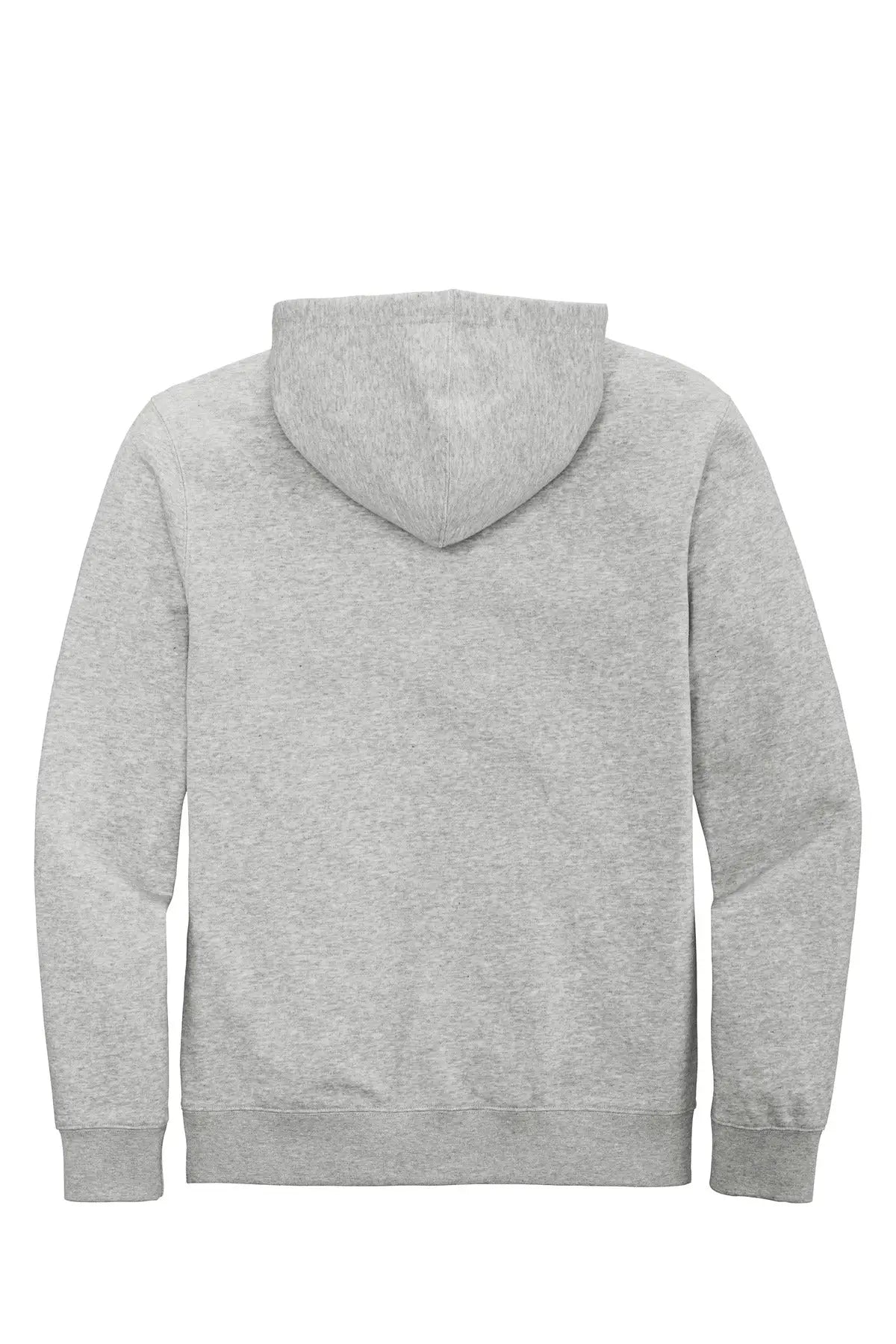 District Dt6102 V.i.t. Fleece Full-zip Hoodie - Light Heather Gray