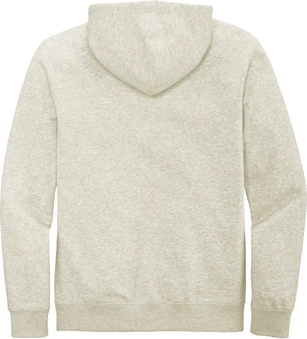 District Dt6102 V.i.t. Fleece Full-zip Hoodie - Oatmeal Heather