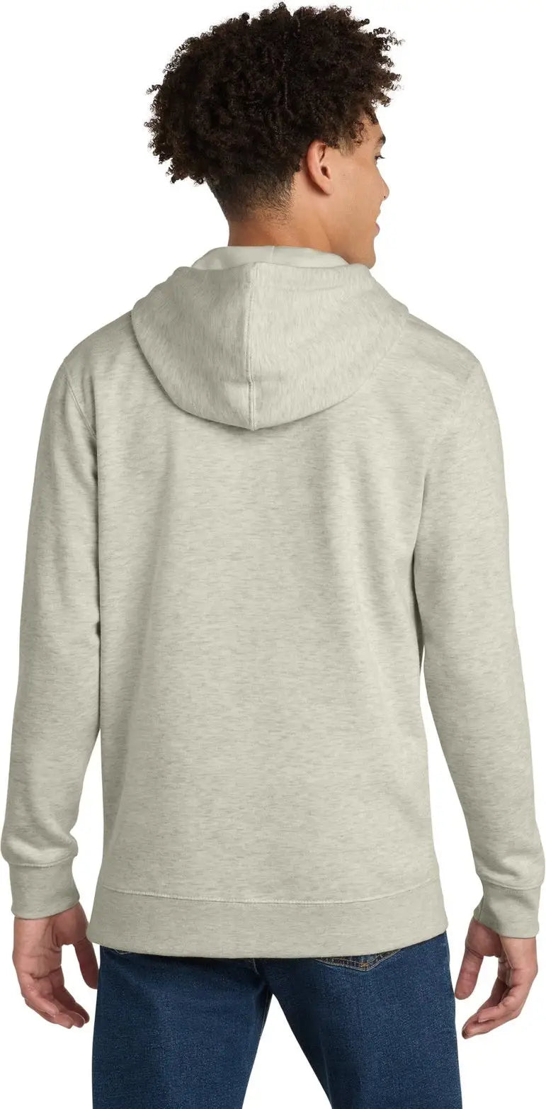 District Dt6102 V.i.t. Fleece Full-zip Hoodie - Oatmeal Heather