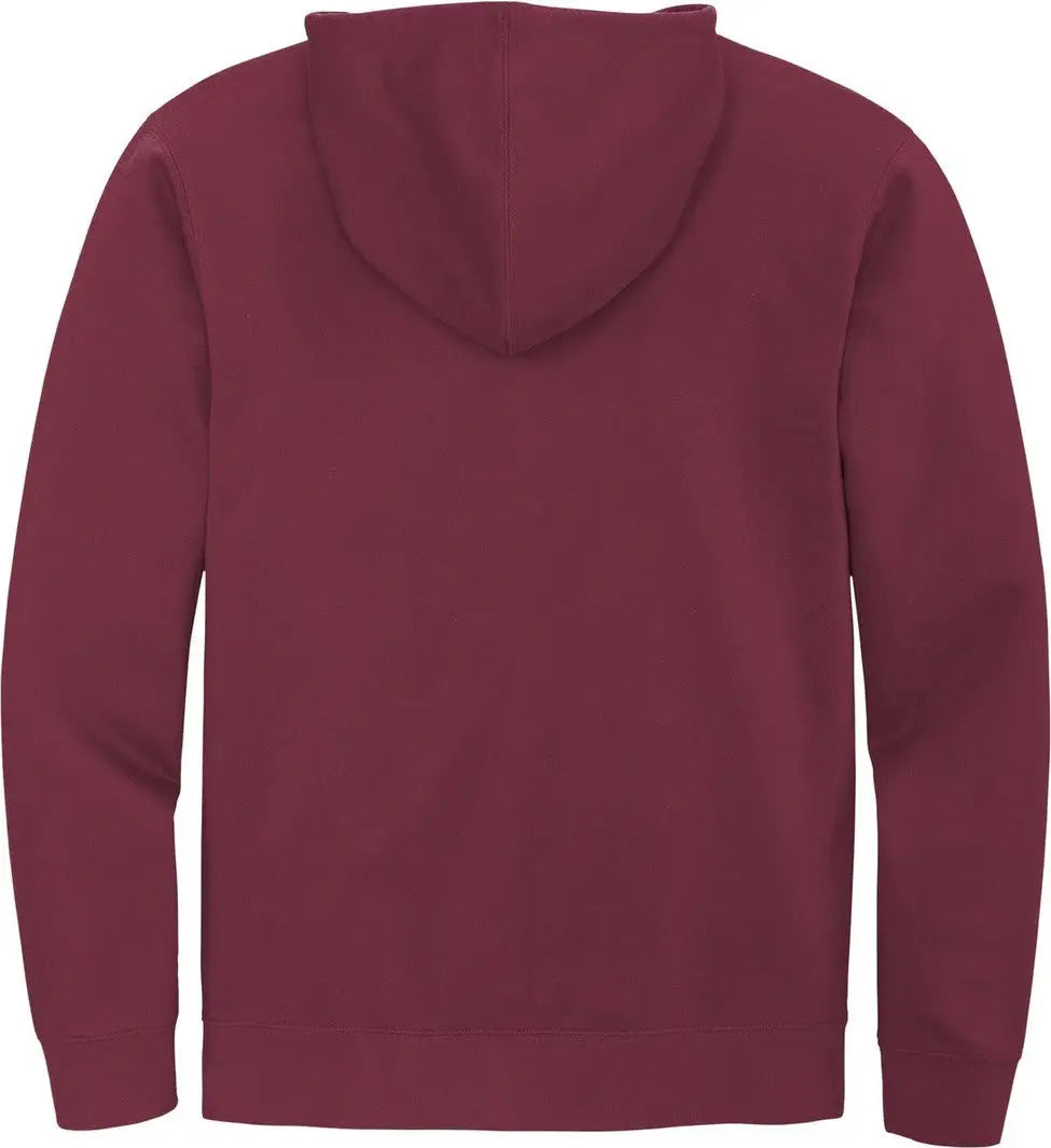 District Dt6102 V.i.t. Fleece Full-zip Hoodie - Plum