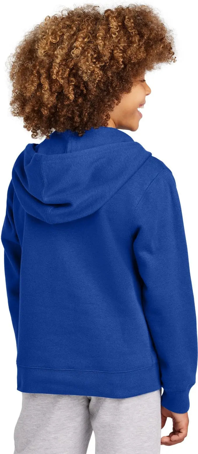 District Dt6102y Youth V.i.t. Fleece Full-zip Hoodie - Deep Royal
