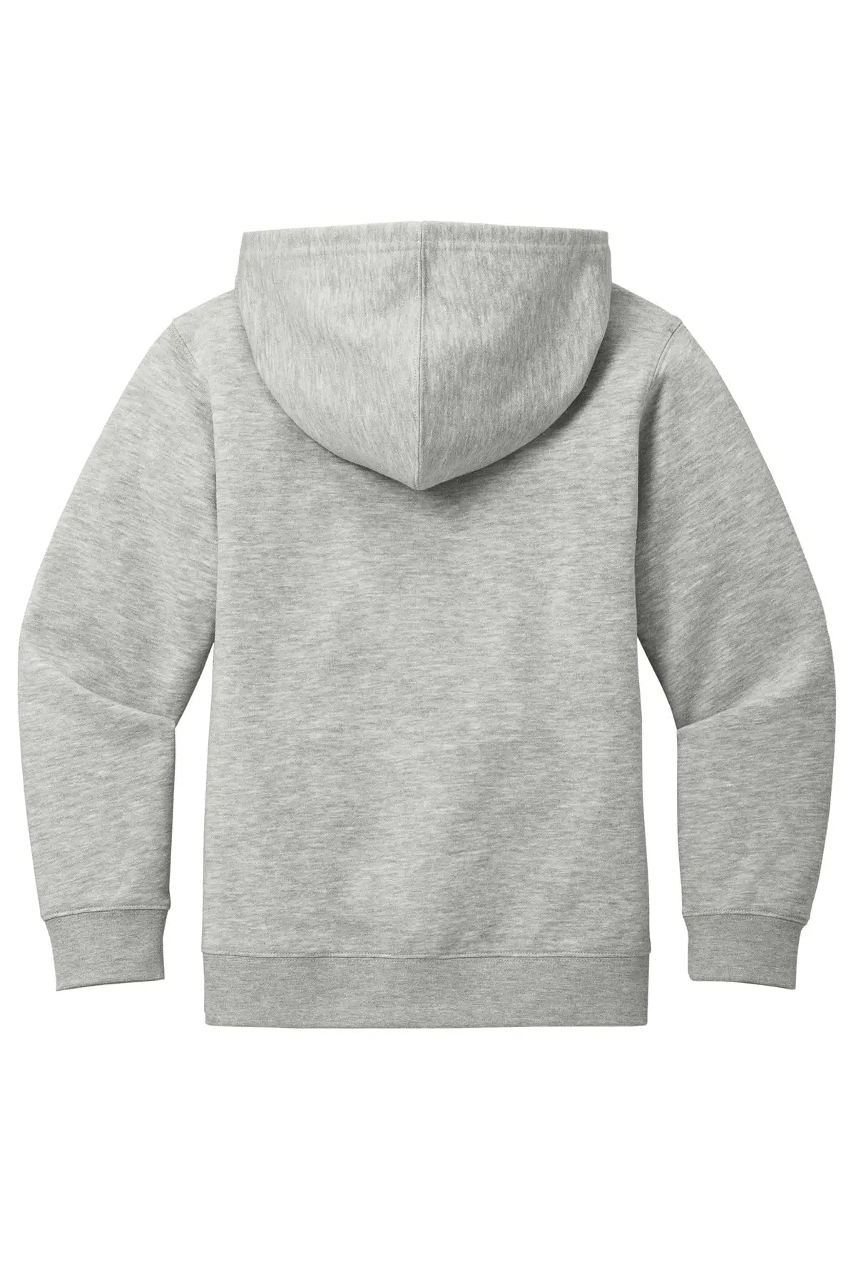 District Dt6102y Youth V.i.t. Fleece Full-zip Hoodie - Light Heather Gray