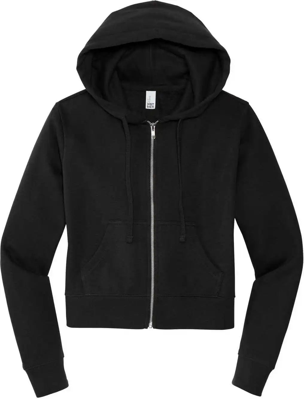 District Dt6103 Women’s Vit Fleece Full-zip Hoodie - Black