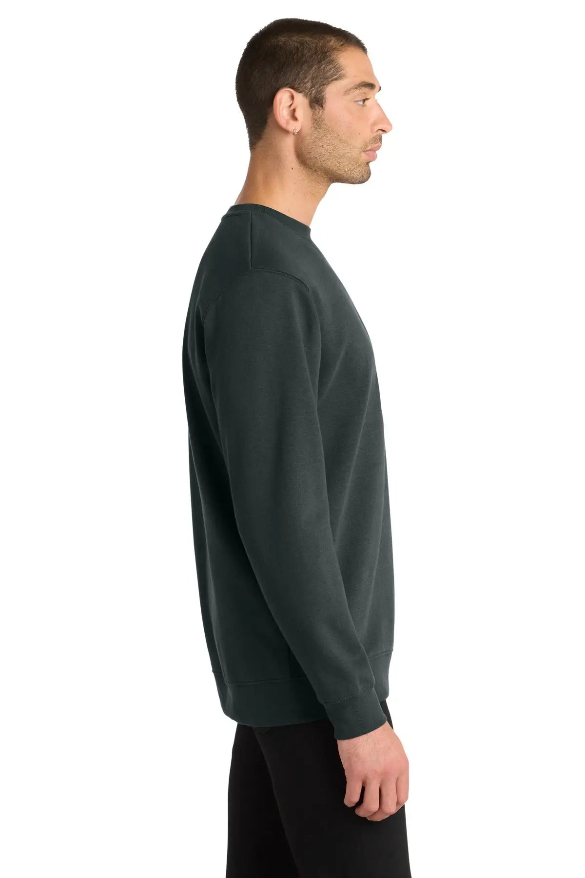 District Dt6104 V.i.t. Fleece Crew - Charcoal