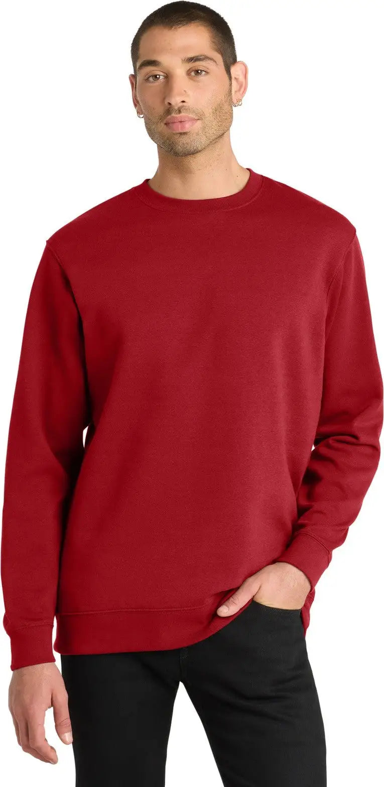 District Dt6104 V.i.t. Fleece Crew - Classic Red